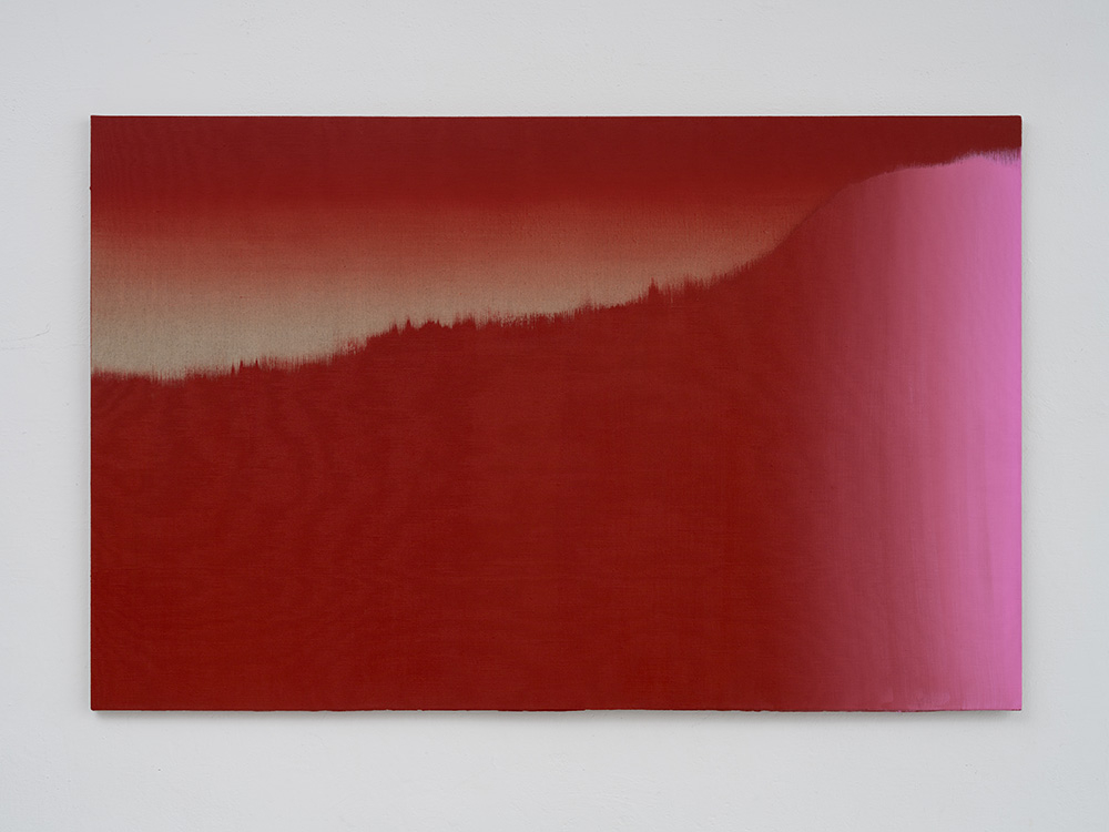 Agata Bogacka, Disagreement 24, 2024, akryl na płótnie, 140 x 220 cm. Dzięki uprzejmości artystki i Gunia Nowik Gallery