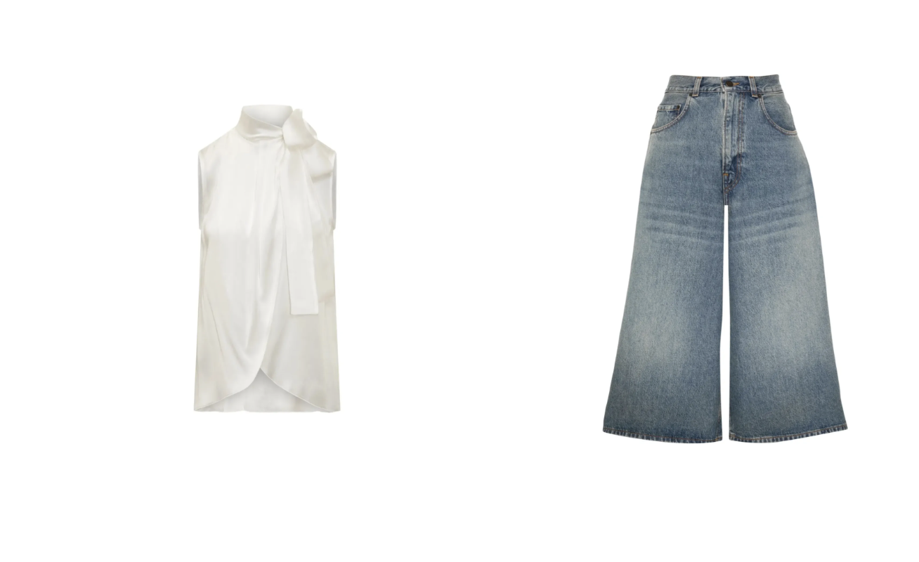Bluzka Alberta Ferretti, spodenki Haikure (Fot. Materiały prasowe)