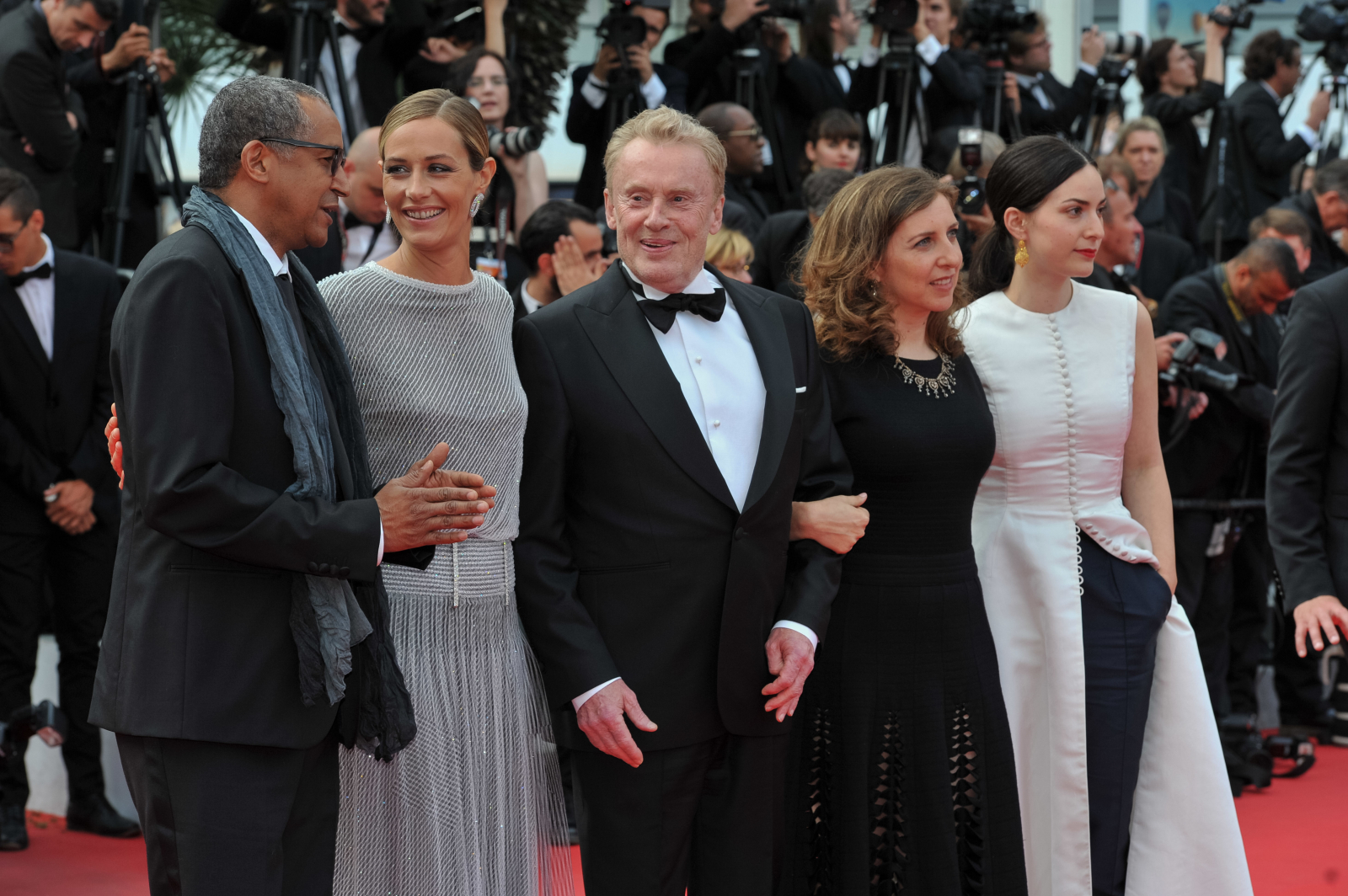 Rebecca Zlotowski, Joana Hadjithomas, Daniel Olbrychski, Cecile de France i Abderrahmane Sissako (Fot. Stephane Cardinale/Corbis via Getty Images)