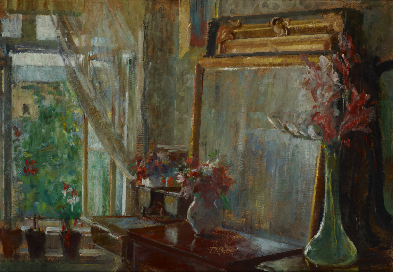 Olga Boznańska, Wnętrze, 1906 (Muzeum Narodowe w Krakowie)