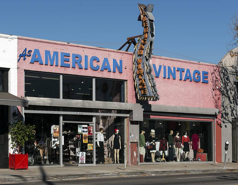 Sklep vintage na Melrose Avenue