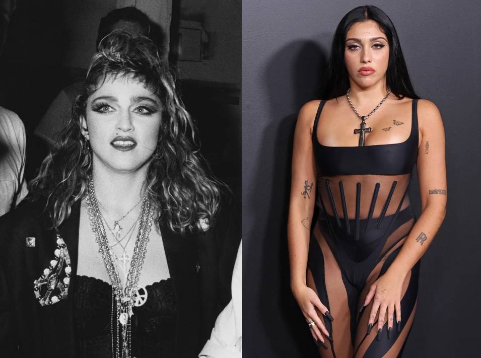 Madonna w 1985 r., Lourdes Leon w 2022 r. /(Fot. Getty Images)