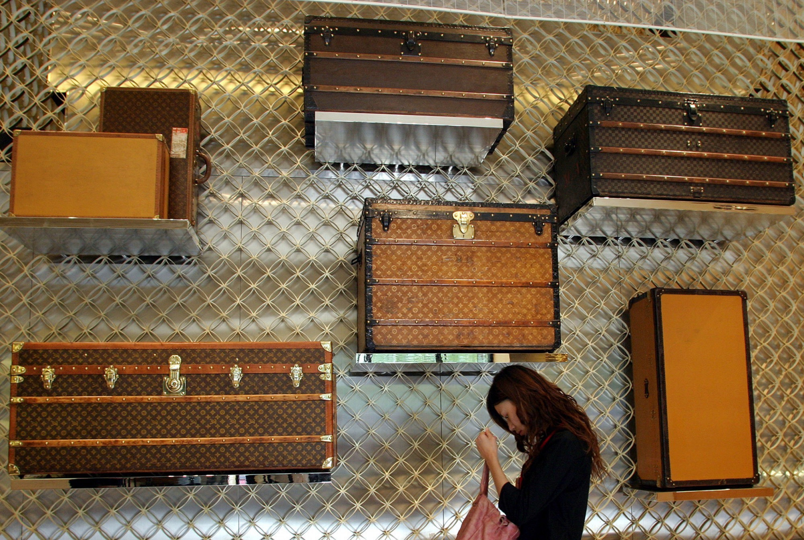 Otwarcie butiku Louis Vuitton w Szanghaju, 2004 (Fot. East News)