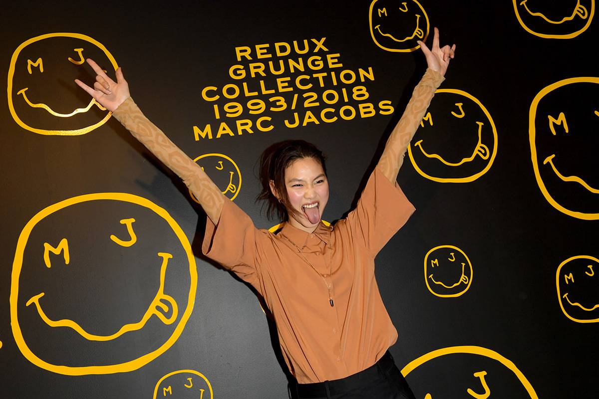 HoYeon Jung na premierze kolekcji Redux Grunge