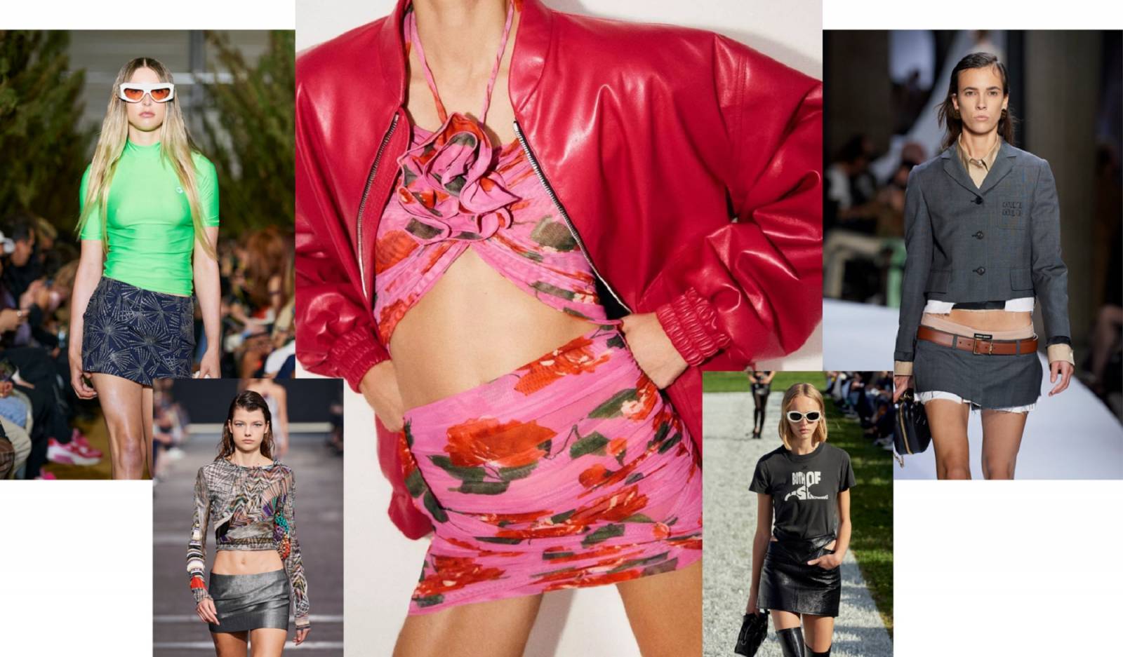 Od lewej: Coperni, Missoni, Magda Butrym, Courreges, Miu Miu /(Fot. Imax Tree)