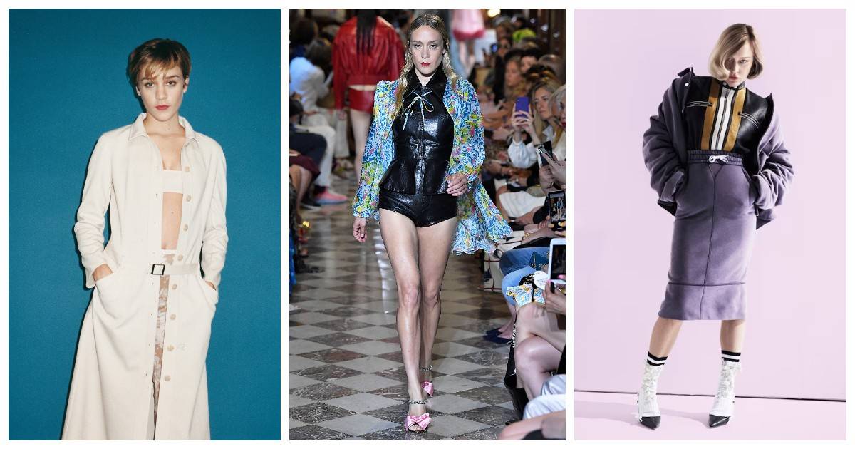 Chloë Sevigny w kampanii z 1997 roku, na wybiegu w 2019 oraz w kampanii Miu Miu Icons (Fot. Materiały prasowe, Getty Images)