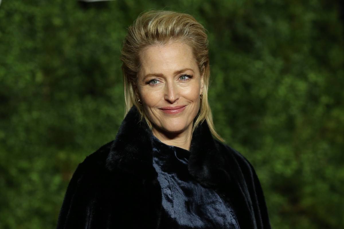 Gillian Anderson na premierze trzeciego sezonu The Crown (Fot. ISABEL INFANTES/AFP/East News)