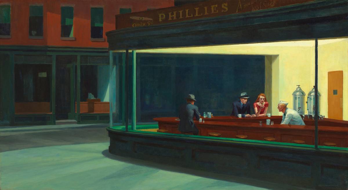 Edward Hopper Nighthawks, 1942 (Fot. Domena publiczna)