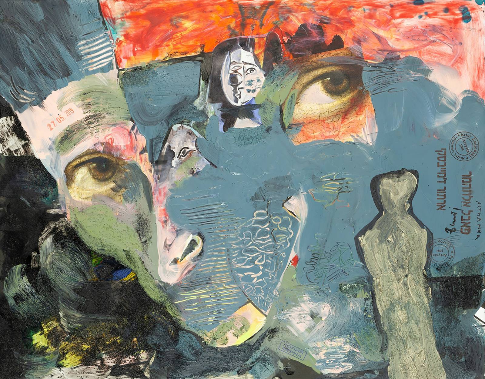 Paweł Althamer, Artur Żmijewski, bez tytułu, 2019, technika mieszana, 51 × 65 cm (Fot. courtesy P. Althamer / A. Żmijewski Fundacja Galerii Foksal)