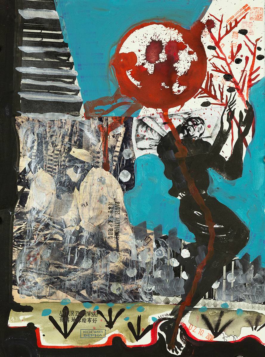 Paweł Althamer, Artur Żmijewski, bez tytułu, 2017, technika mieszana, 53,4 × 39 cm, (Fot. courtesy P. Althamer / A. Żmijewski Fundacja Galerii Foksal)