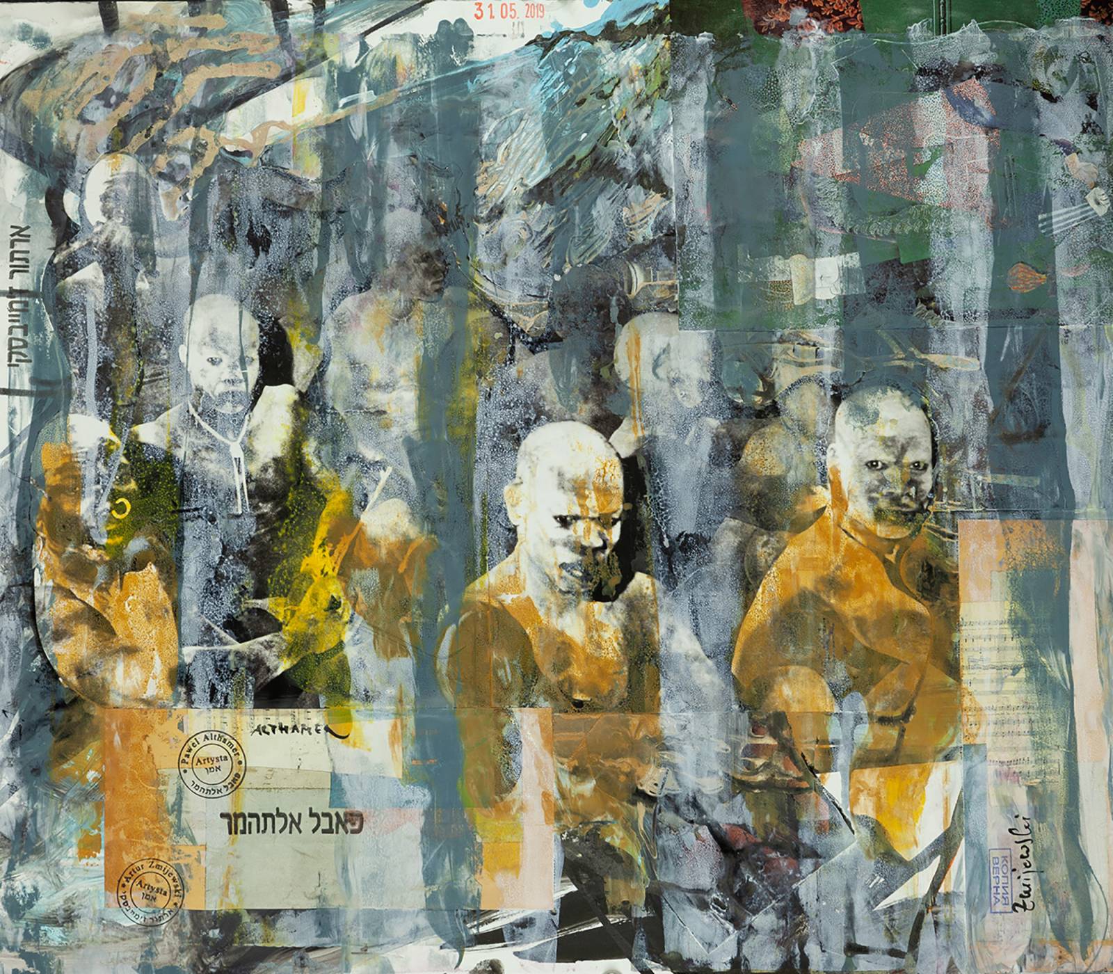 Paweł Althamer, Artur Żmijewski, bez tytułu, 2019, technika mieszana, 56,4 × 65,5 cm (Fot. courtesy P. Althamer / A. Żmijewski Fundacja Galerii Foksal)
