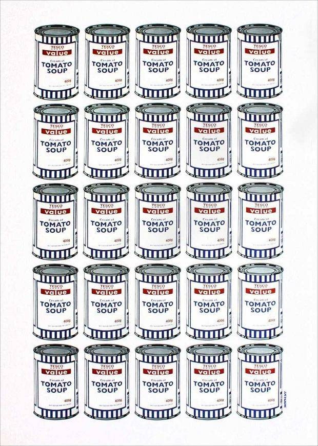 „Soup Cans” Banksyego na Targach Sztuki Dostępnej (Fot. materiały prasowe)