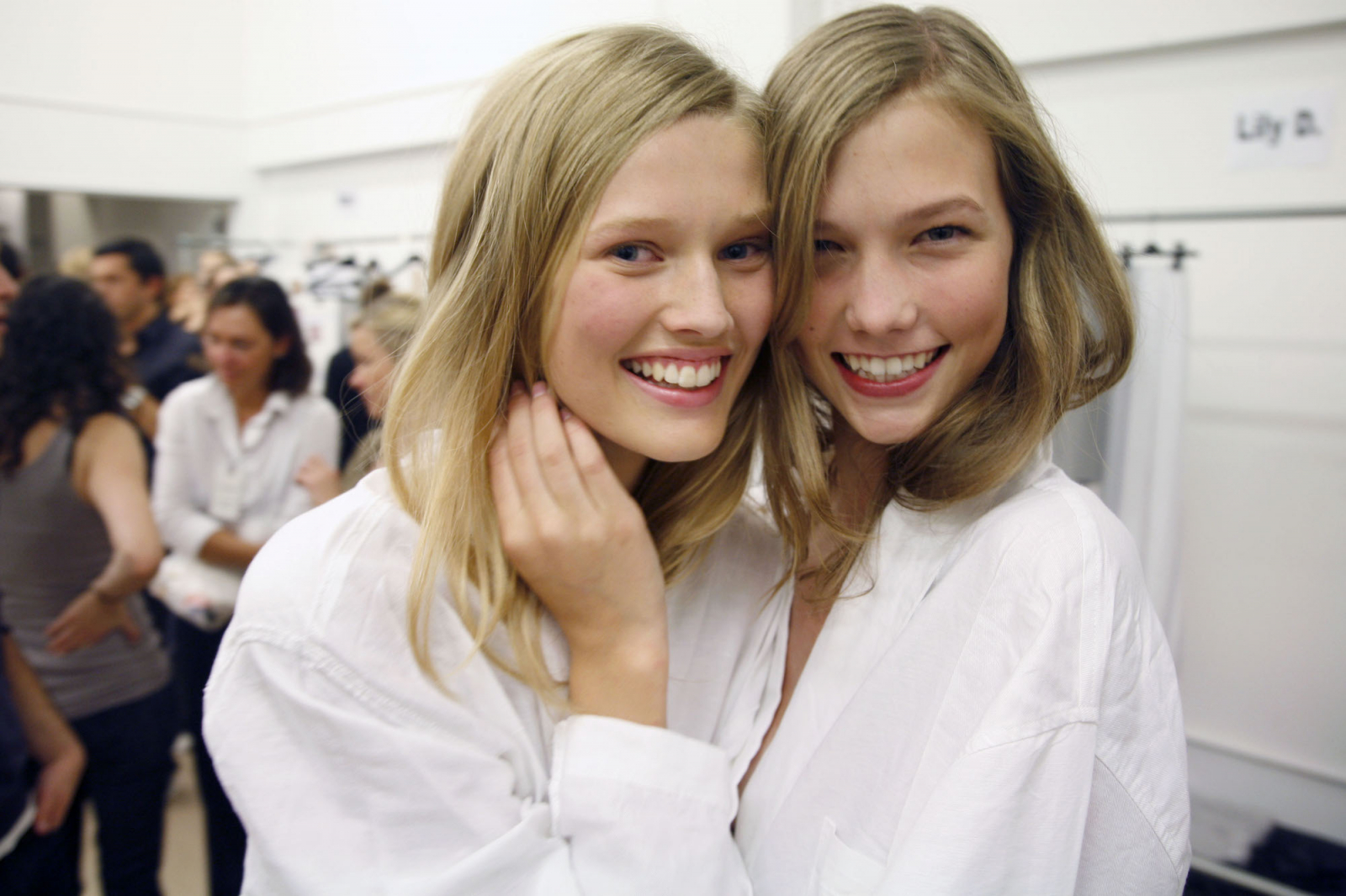 Backstage pokazu Calvin Klein (Fot. Getty Images)