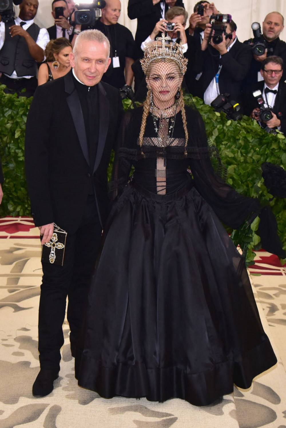 Madonna i Jean Paul Gaultier na Met Gali w 2018 roku (Fot. Sean Zanni/Patrick McMullan via Getty Images)