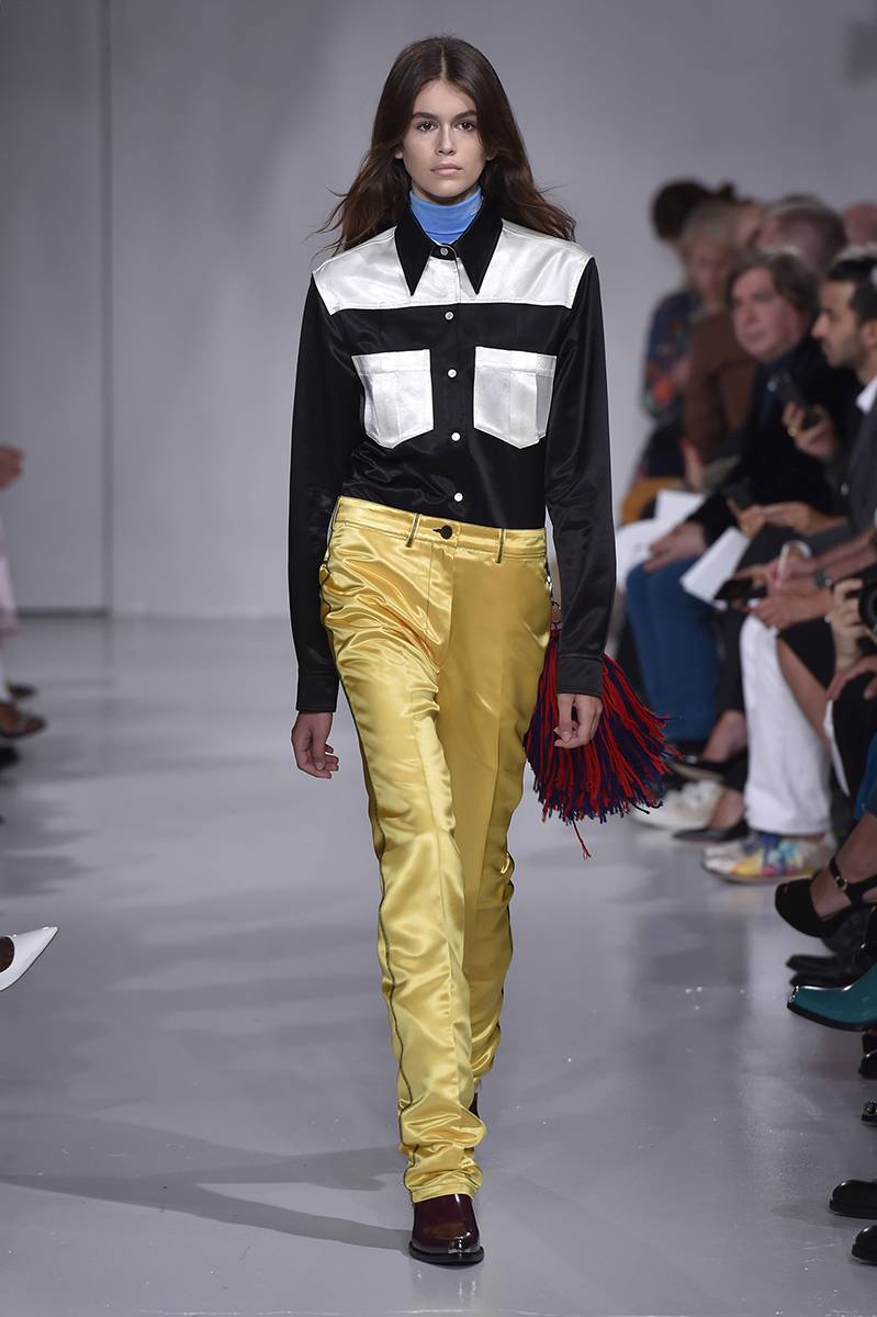 Kaia Gerber w pokazie kolekcji Calvin Klein jesień-zima 2017-2018