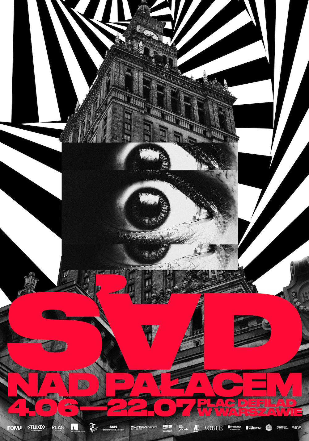 Sąd nad Pałacem, plakat wydarzenia