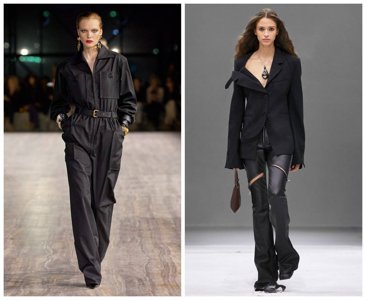 Saint Laurent, Courreges wiosna-lato 2024 / Spotlight. Launchmetrics