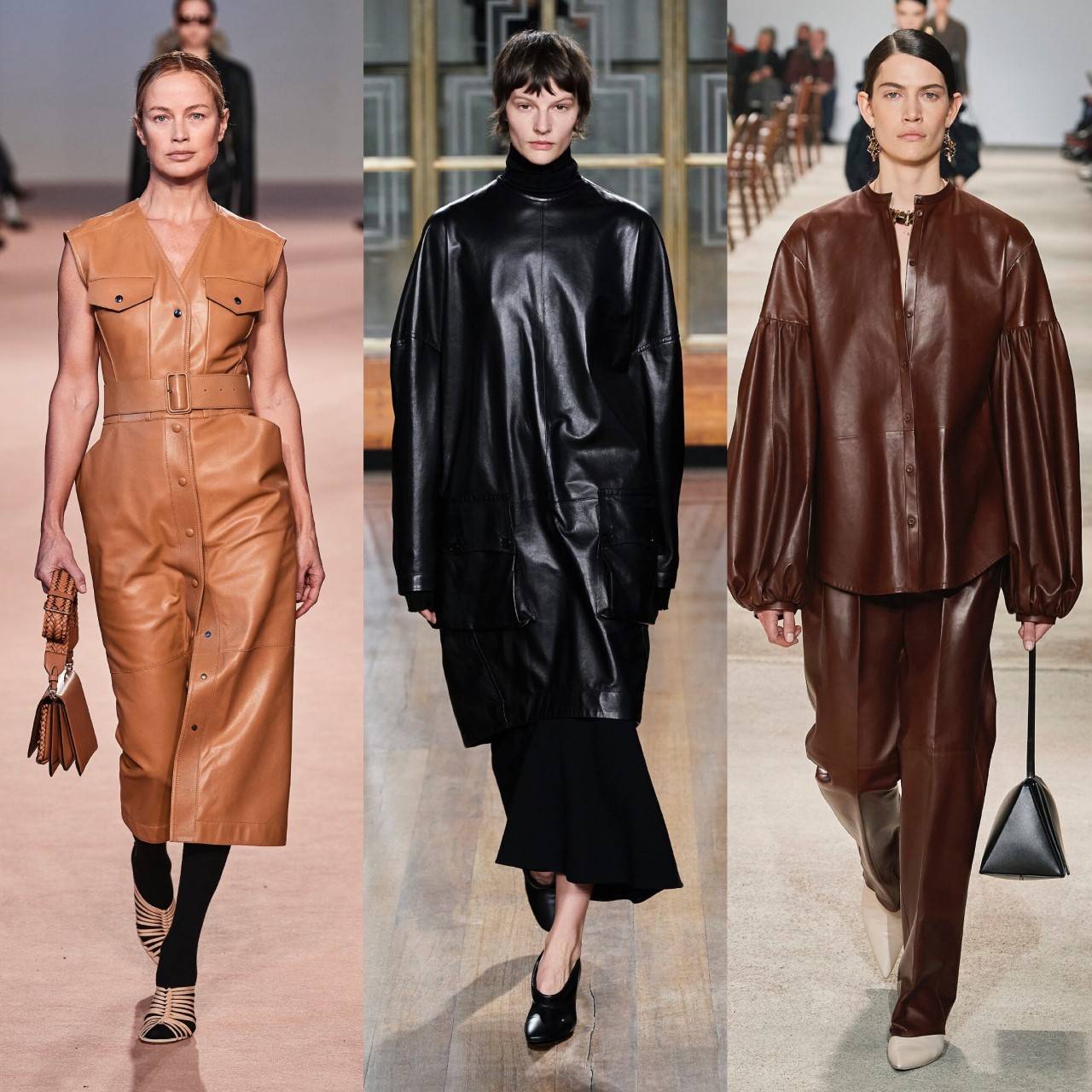 Od lewej: Ferragamo, Petar Petrov, Jil Sander