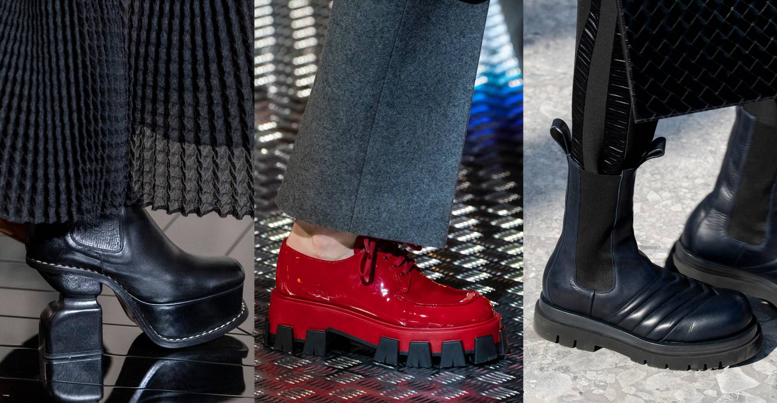 Od lewej: Loewe, Prada, Bottega Veneta