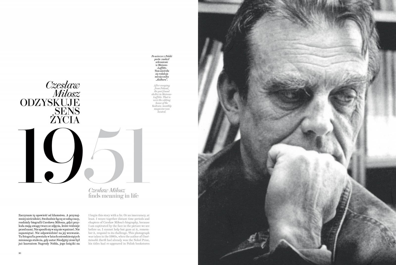 Czesław Miłosz w albumie Punkty zwrotne