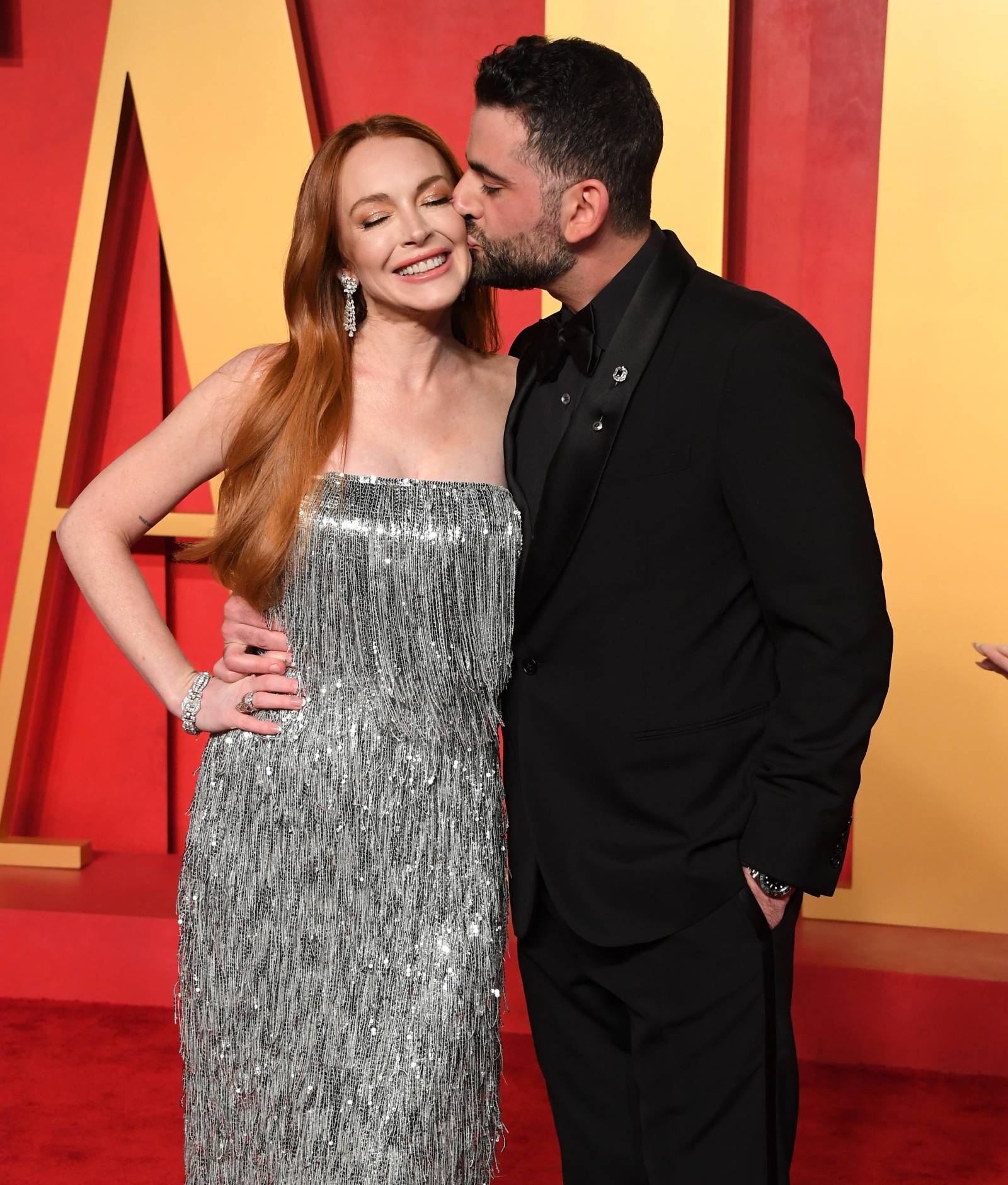 Z mężem Baderem Shammasem na oscarowym afterparty Vanity Fair / Fot. Getty Images