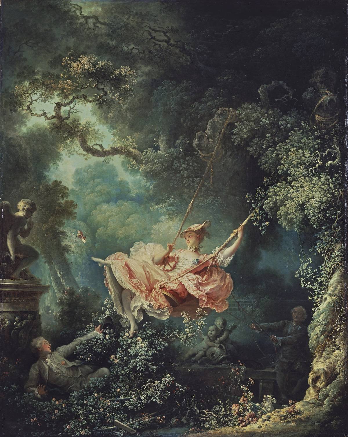 Jean-Honoré Fragonard, Les hasards heureux de lescarpolette (The Swing), France, c. 1767 – 1768