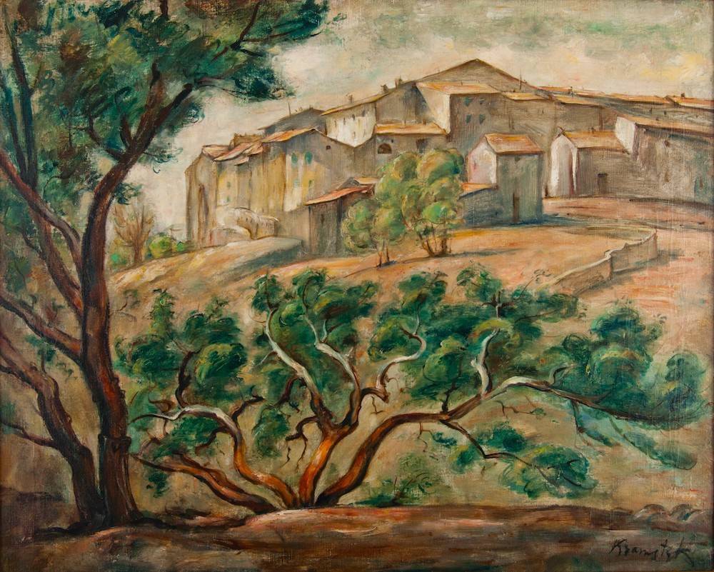 Roman Kramsztyk, Pejzaż z południa Francji, 1927 (Kolekcja Krzysztofa Musiała)