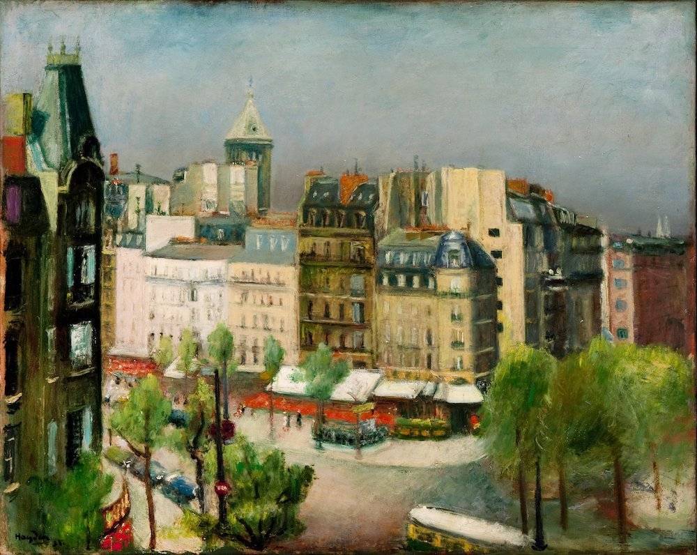 Henryk Hayden, Widok z pracowni artysty na Carrefour Vavin, 1931 (Kolekcja Marka Roeflera / Villa la Fleur)
