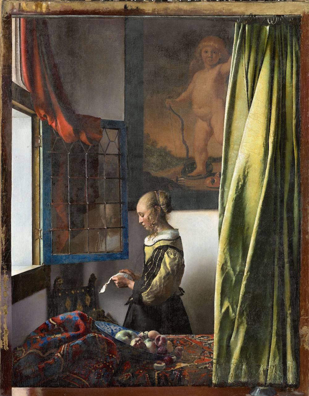 Obraz Dziewczyna czytająca list, Johannes Vermeer, 1657-1659 rok
