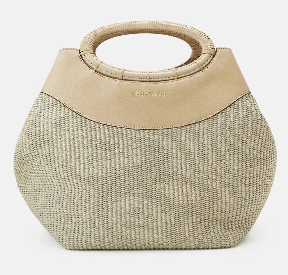 Elegancka skórzana torebka koszyk Alberta Ferretti, 3959 zł (Fot. materiały prasowe)