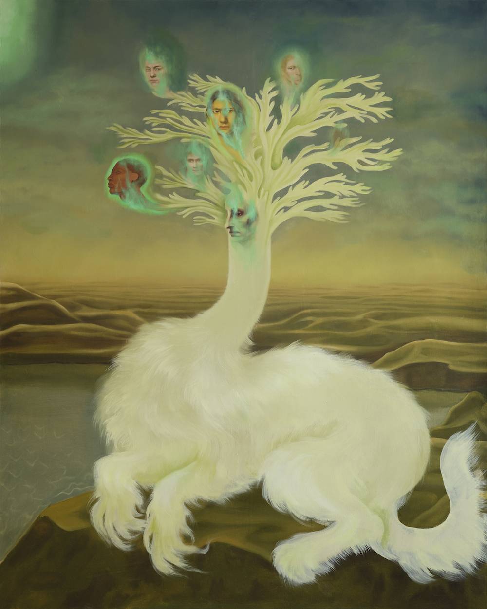 Krzysztof Gil, Hydra, 2024, olej na płótnie, 190 × 170 cm. Dzięki uprzejmości artysty i Galerii Monopol