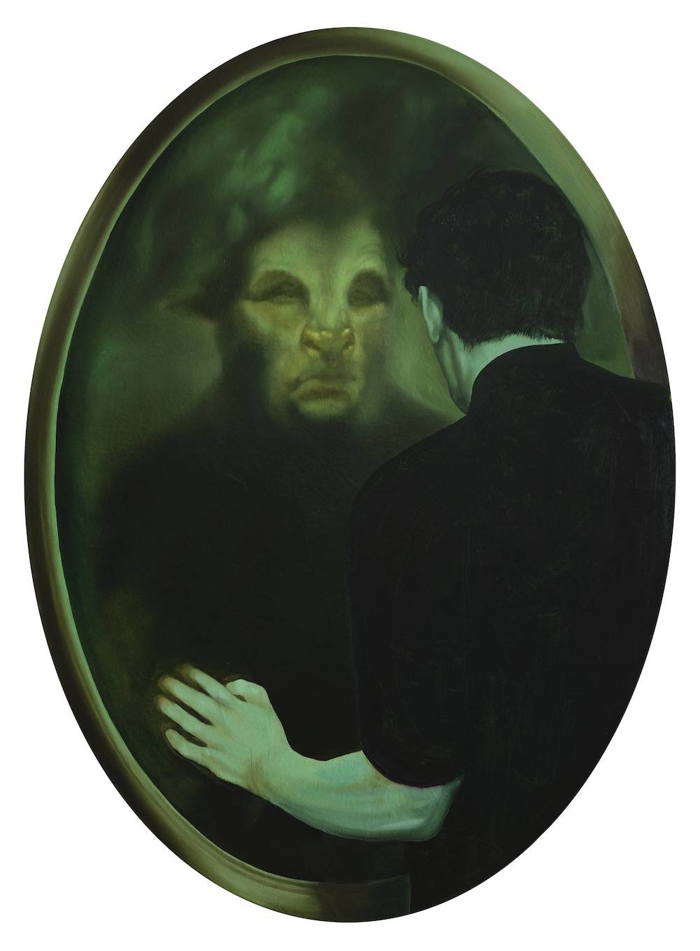 Krzysztof Gil, I Wish This Could Be Your Color, 2024, olej na płótnie, 137 × 100 cm. Dzięki uprzejmości artysty i Galerii Monopol