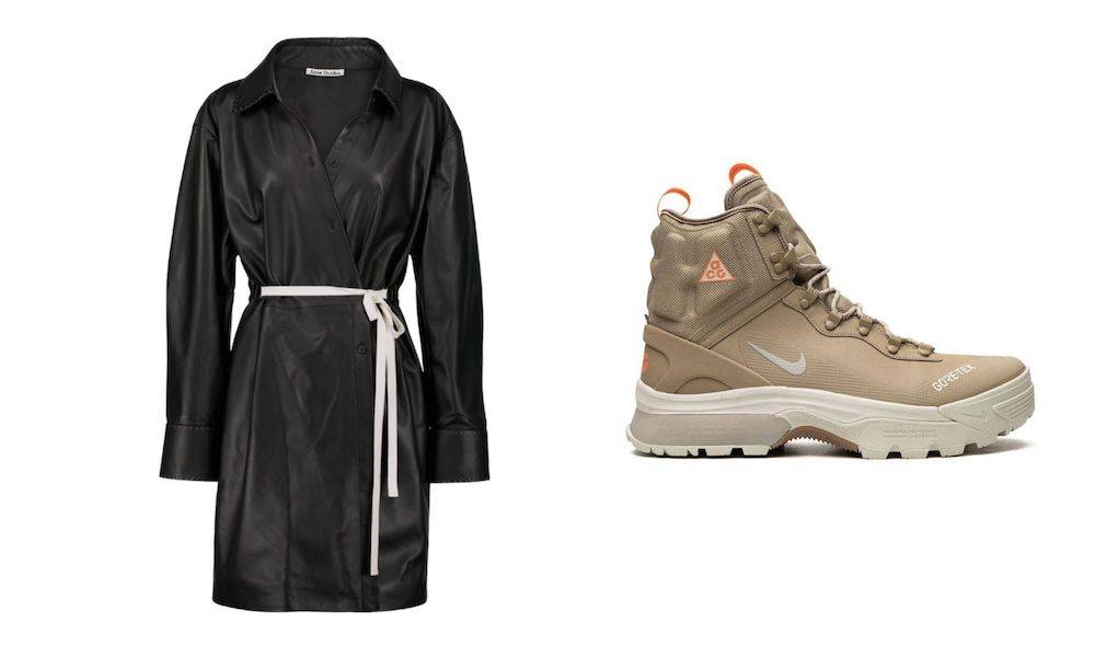 Sukienka Acne Studios, buty Nike (Fot. materiały prasowe)