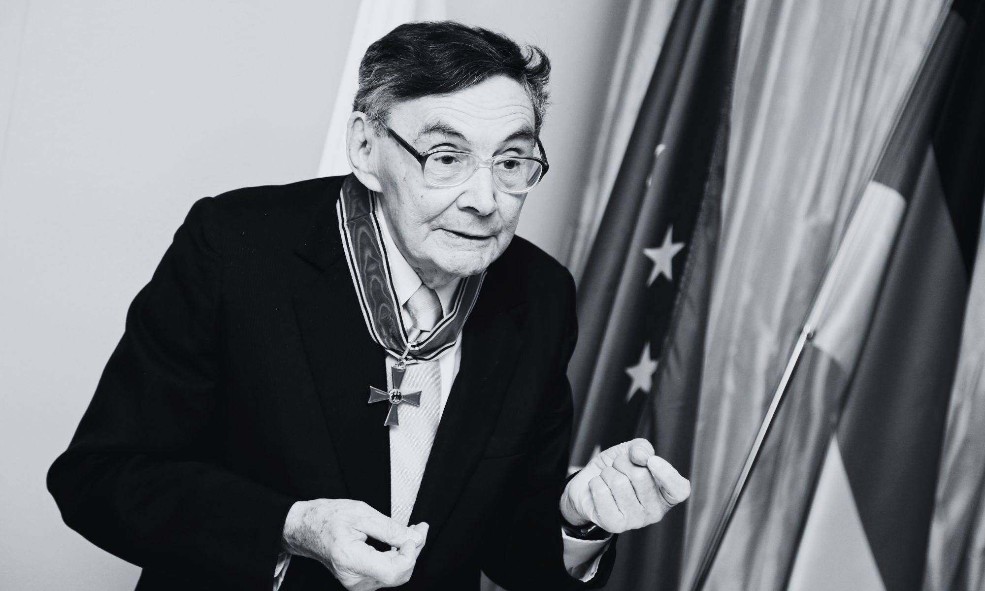 W wieku 98 lat odszedł Marian Turski. Historyk, dziennikarz, były więzień obozu koncentracyjnego Auschwitz. (Fot. Thomas Trutschel/Photothek via Getty Images)