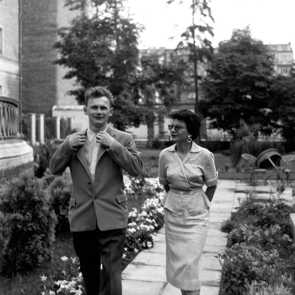 Rodzice Agaty Tuszyńskiej 22 lipca 1956 roku (Fot. Agencja Forum)