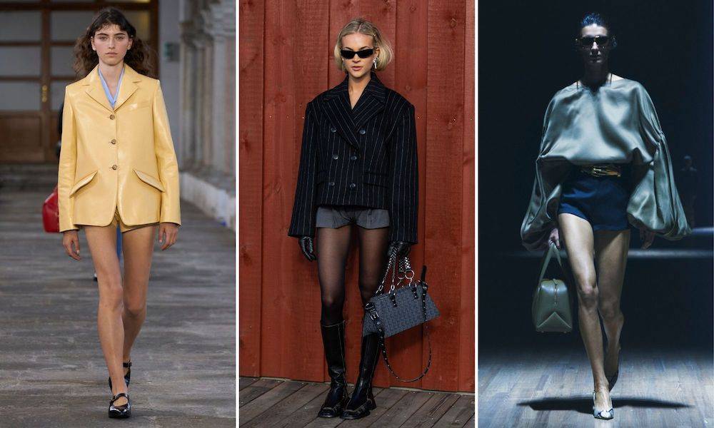 Miejskie stylizacje z szortami w eleganckim wydaniu (Fot. Spotlight. Launchmetrics, Getty Images)