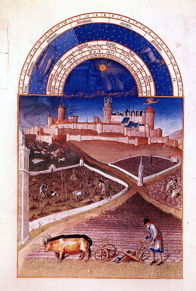 Marzec z „Les Très Riches Heures du duc de Berry” 1412-1416 (Fot. Getty Images)